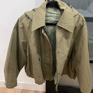 Zara Women's Khaki Military Jacket